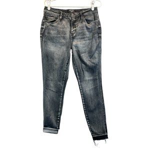 Judy Blue Womens Size 13/31 "Skinny Fit" Charcoal Black Wash Stretch Denim Jean